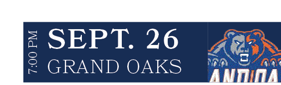 GRAND OAKS,SEPT. 26,7:00 P