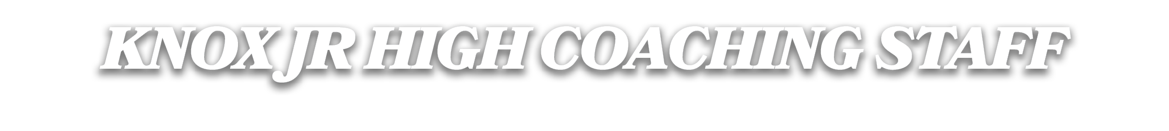 knox jr high coaching staff