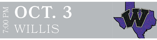 WILLIS,OCT. 3,7:00 P