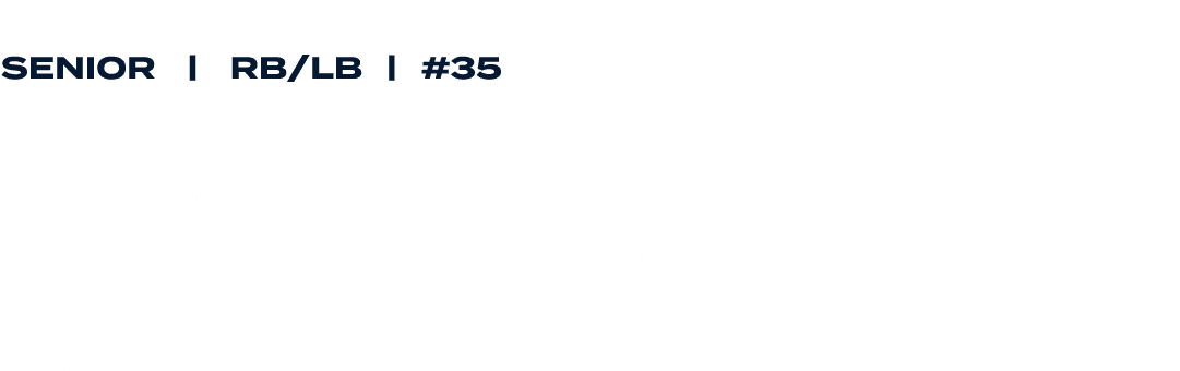 senior | rb/lb | #35 Vaughn sharp
