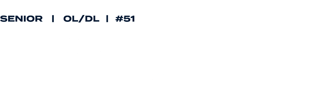 senior | ol/dl | #51 chase sparks 