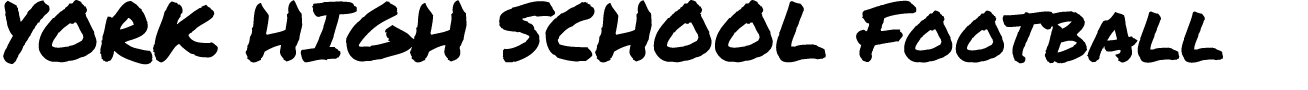 YORK HIGH SCHOOL Football