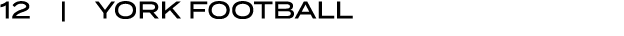 12 | York Football