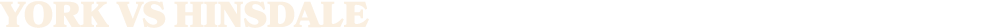 YORK VS HINSDALE