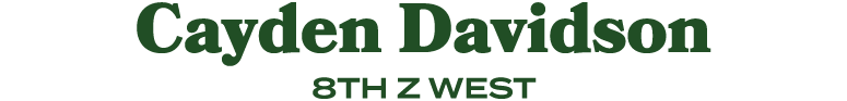 Cayden Davidson 8th z west
