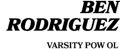 Ben Rodriguez Varsity POW ol