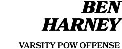 Ben Harney Varsity POW Offense