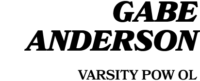 Gabe Anderson Varsity POW ol