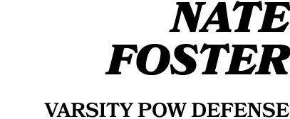 Nate Foster Varsity POW defense