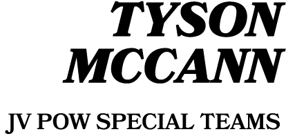 Tyson McCann JV POW Special Teams