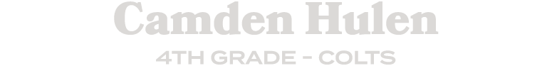 Camden Hulen 4th grade colts
