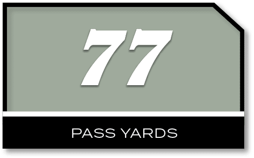 77,pass YARD