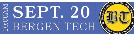 BERGEN TECH,SEPT. 20,10:00A