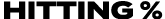 hitting %