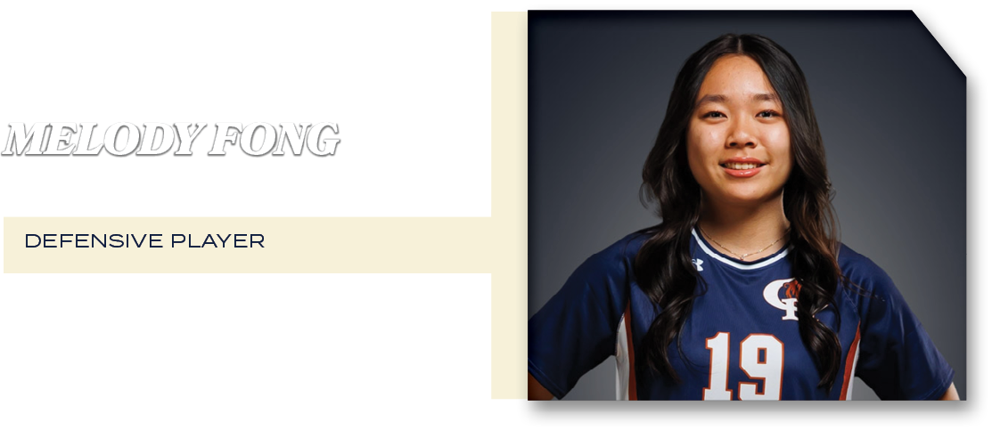 defensive player,melody fon