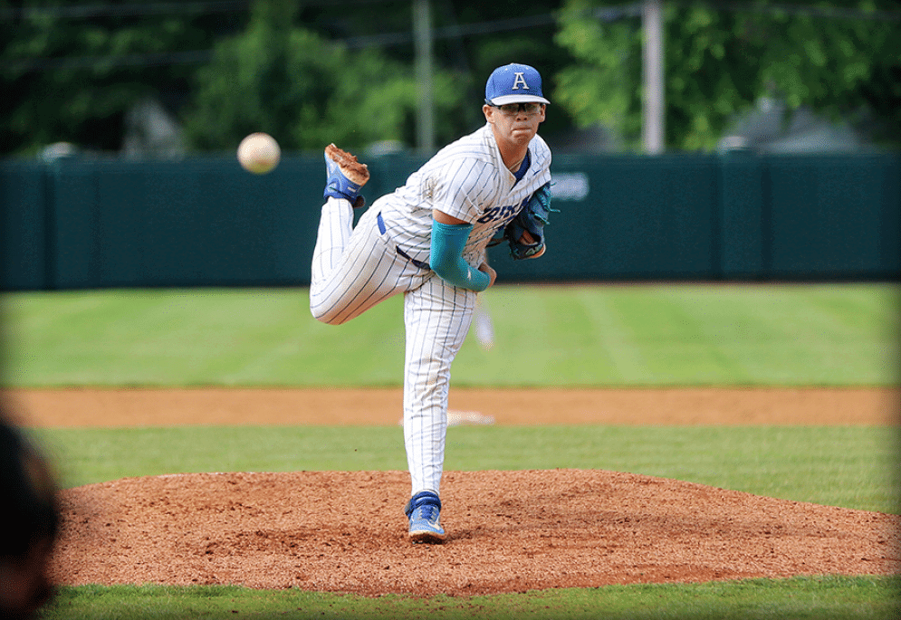 Josh Givens allowed three hits, four walks and struck out seven in picking up his eighth win of the season as Auburn shutout Ft. Chiswell 10-0 in the state championship. PHOTOS BY ASHLEY AKERS