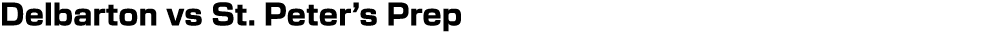 Delbarton vs St. Peter’s Prep