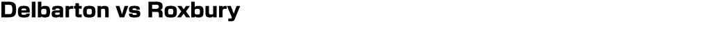 Delbarton vs Roxbury