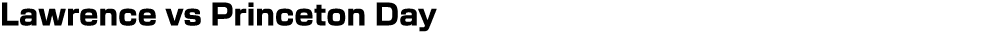Lawrence vs Princeton Day
