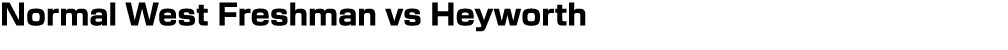 Normal West Freshman vs Heyworth
