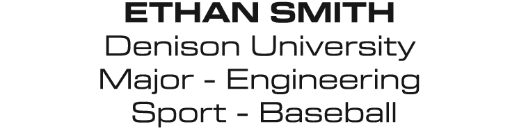 Ethan Smith Denison University Major Engineering Sport Baseball
