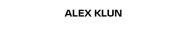 ALEX KLUN