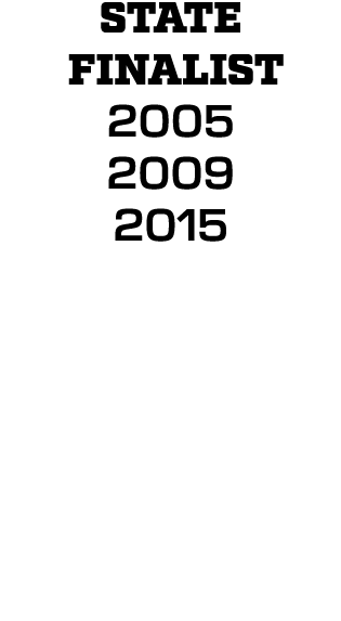 STATE FINALIST 2005 2009 2015