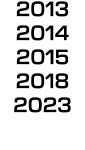 2013 2014 2015 2018 2023