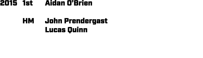2015 1st Aidan O’Brien HM John Prendergast  Lucas Quinn
