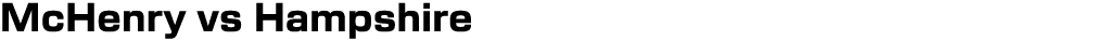McHenry vs Hampshire