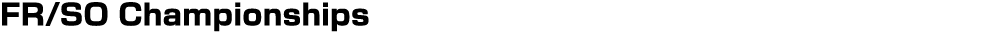 FR/SO Championships