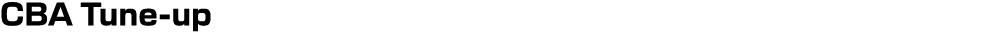 CBA Tune up