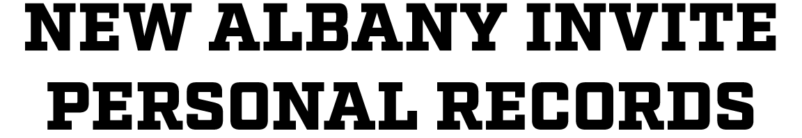 NEW ALBANY INVITE PERSONAL RECORDS