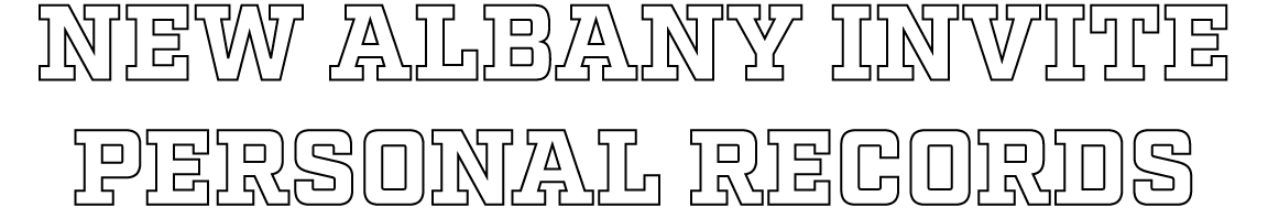 NEW ALBANY INVITE PERSONAL RECORDS