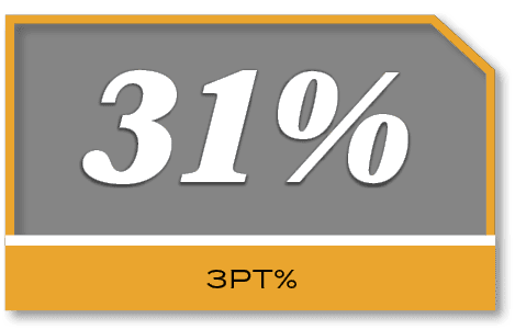 31%,3PT