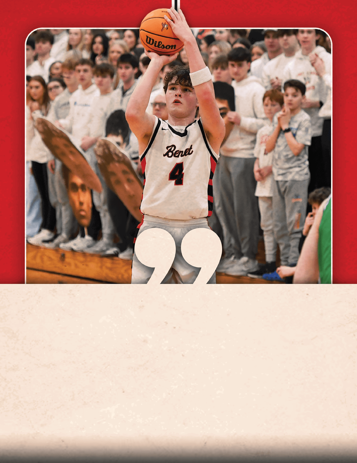 A basketball player is holding a basketball in his hands, preparing to shoot it. AI generated content
