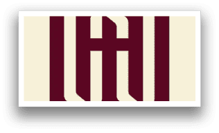 A logo for a company that has a maroon and white color scheme. AI generated content