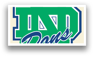 A logo for the University of Notre Dame. AI generated content