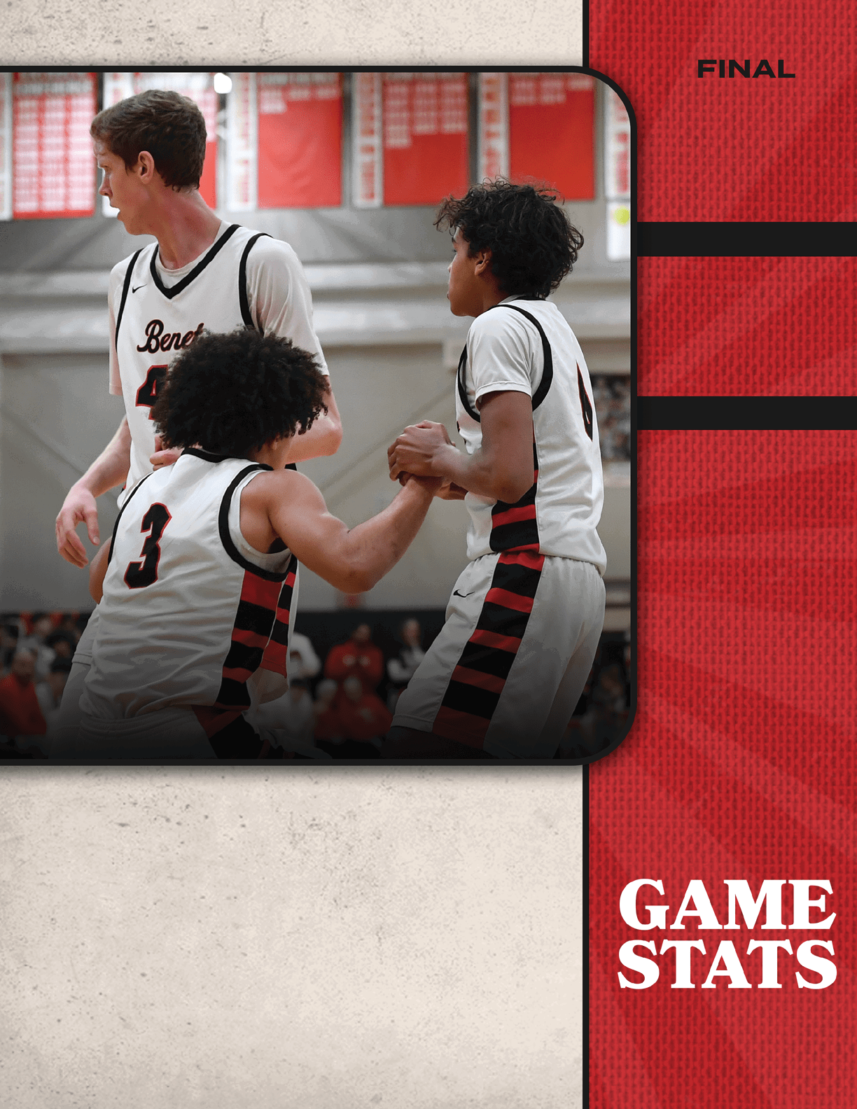 Two basketball players are on the court, one of them is holding the other's hand. AI generated content