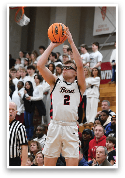A basketball player is dribbling the ball while the crowd watches. AI generated content