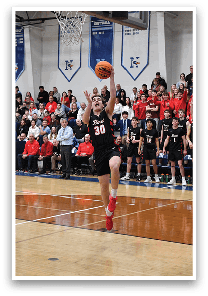 A basketball player is jumping up to shoot the ball. AI generated content