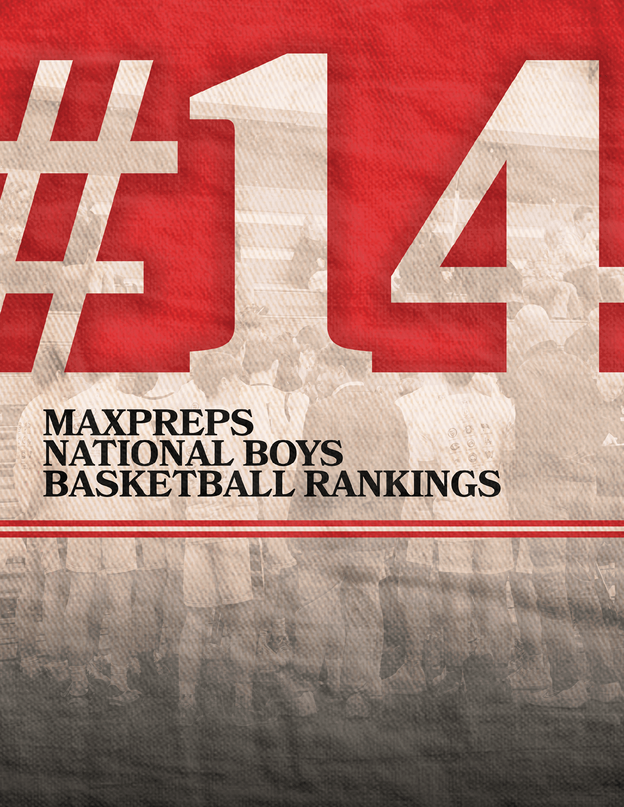 A poster advertising Maxpreps National Boys Basketball Rankings. AI generated content