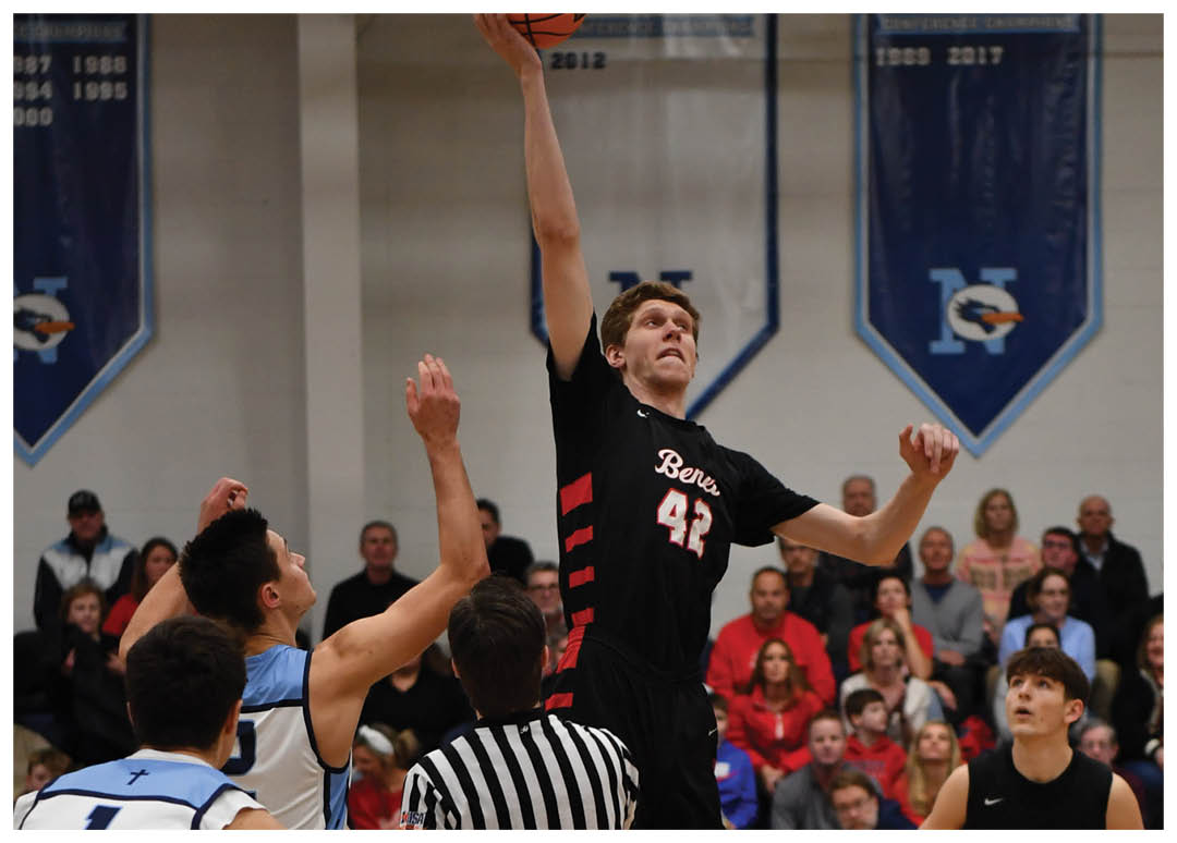 A basketball player is about to shoot the ball while other players are in position. AI generated content