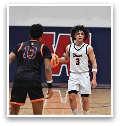 A basketball player wearing a white jersey with the number 3 on it is walking on the court. AI generated content