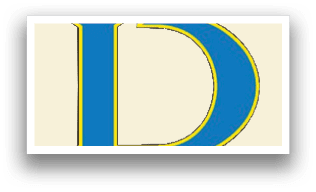 A blue and yellow D logo on a white background. AI generated content