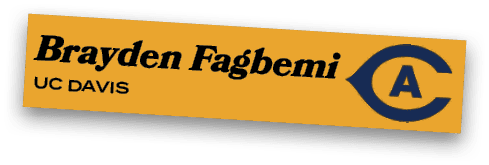 Brayden Fagbemi UC Davi