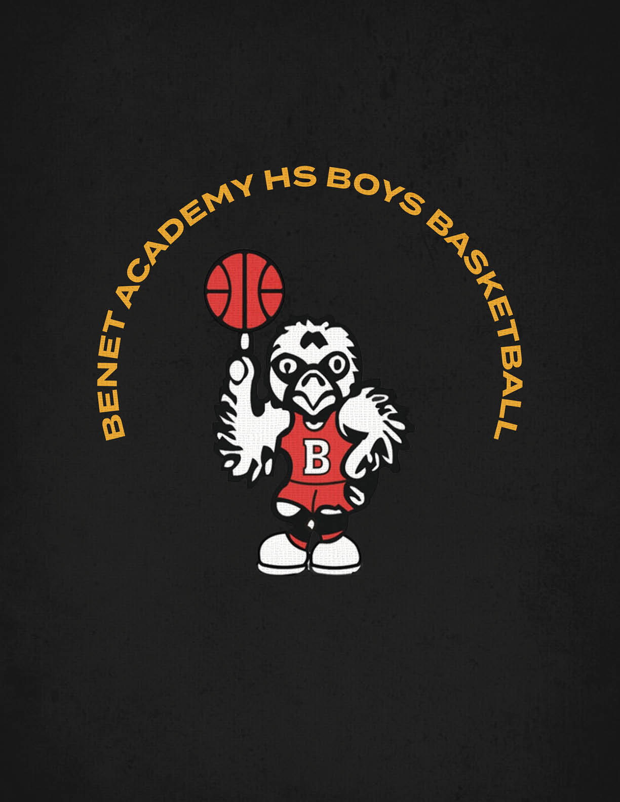 A logo for a basketball academy featuring a basketball player holding a basketball. AI generated content