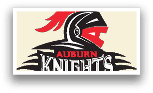 A logo for the Auburn Knights sports team. AI generated content