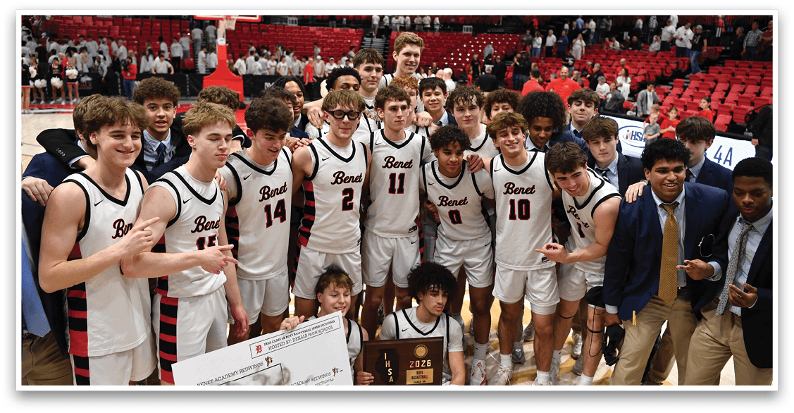 A group of basketball players are posing for a photo with their coaches. AI generated content