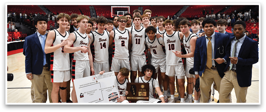 A group of young men are holding up a check on a basketball court. AI generated content